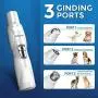 Petural Dog Nail Grinder Upgraded 2 Speed Pet Nail Trimmer Gentle Painless Electric Paws Grooming Trimming Small Medium Large Dogs Cats Portable Rechargeable