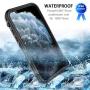iPhone 11 Pro Max Case, Waterproof Full Body Rugged Clear Slim Case with Built-in Screen Protector Heavy Duty Shockproof Cover Dirtproof Underwater Cases for Apple iPhone 11 Pro Max (Black, 6.5 Inch)