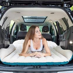 WEY&FLY SUV Air Mattress Thickened and Double-Sided Flocking Travel Mattress Camping Air Bed Dedicated Mobile Cushion Extended Outdoor for SUV Back Seat 4 Air Bags