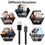 iPhone Cable Lightning Charger Cable 5 Pack 6FT SHARLLEN Nylon Braided iPhone Charging Cord Fast iPhone Data Wire USB iPhone Charging Cable Compatible iPhone 11/XS/MAX/XR/X/8/7/6/iPad/iPod/IOS Black