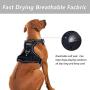 Hikiko Dog Harness No Pull Dog Harness Adjustable Outdoor Metal D Buckle Easy to Control Reflective Oxford Vest for Medium and Large Dogs