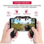 DELAM Mobile Game Controller with L1R1 L2R2 Triggers, PUBG Mobile Controller 6 Fingers Operation, Joystick Remote Grip Shooting Aim Keys for 4.7-6.5" iPhone Android iOS Cellphone Gamepad Accessories