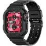 Compatible for Apple Watch Band 44mm 42mm with Bumper Case, amBand Rugged Armor Men Bands for iWatch Series 5 3 4, Sport Military Protective Cases Protector Drop-proof Shockproof Black