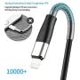 Lightning Cable 6ft iPhone Charger Cable Cord, CyvenSmart Extra Long 6 Foot 2 Pack Spring Protection Charging Cables with Metal Connector for iPhone 11/11Pro/11Max/X/XS/XR/XS Max/8/7/6/iPad Mini Air