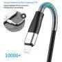 Lightning Cable 6ft iPhone Charger Cable Cord, CyvenSmart Extra Long 6 Foot 2 Pack Spring Protection Charging Cables with Metal Connector for iPhone 11/11Pro/11Max/X/XS/XR/XS Max/8/7/6/iPad Mini Air