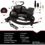 Briggs Stratton Tire Inflator Car Tire Pump Portable Air Compressor with Digital Pressure Gauge 120 PSI 12V DC with 4 Nozzle Adaptors for Car Tires Bicycle Motorcycle Ball BS-IN210DC