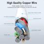 Magnetic Absorption Nano Data Cable, Super Organized Charging Cables Self Winding USB Charger Cord 360 Degree Streamer Data Cables Retractable Fast Charging Compatible with All i-Products (0.9M/3FT)