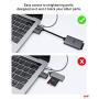 SD Card Reader, uni Sturdy USB C to Micro SD Memory Card Reader Adapter [Aluminum Shell, High Speed] Thunderbolt 3 Compatible for Galaxy S20, MacBook Pro/MacBook Air/iPad Pro 2020, Surface Book 2