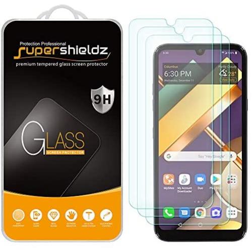 (3 Pack) Supershieldz for LG Premier Pro Plus (L455DL) Tempered Glass Screen Protector, Anti Scratch, Bubble Free