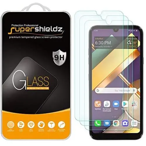 (3 Pack) Supershieldz for LG Premier Pro Plus (L455DL) Tempered Glass Screen Protector, Anti Scratch, Bubble Free (3 Pack) Supershieldz for LG Premier Pro Plus (L455DL) Tempered Glass Screen Protector, Anti Scratch, Bubble Free