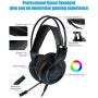 Cosbary ps4 Headset Gaming Headphone with Microphone Lightweight Design Compatible with Xbox One PC Switch Mac Laptop Tablet Mobile Phone Stereo Speaker Bass Over Ear Noise-Cancel Volume controlle