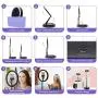 SHANSHUI 11.4 Selfie Ring Light with Stand and Phone Holder, One-Piece Design USB Powered LED Circle Ring Light 3 Color Modes for Tiktok YouTube Video Makeup Live Stream for All Smartphones