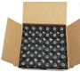 YEQIN 144pcs L Style Prewound Embroidery Bobbins for Brother, Babylock, Janome Embroidery Machines etc - Black Sideless