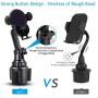 [Upgraded]Cup Phone Holder Wireless Car Charger Mount,WALOTAR Triangle Linkage Infrared Smart Sensing Qi 10W Fast Charging Cell Phone Mount,Universal Adjustable Auto-Clamping Car Phone Air Vent Cradle