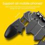 ZHINAN Mobile Game Controller Ergonomic Gamepad Universal Portable for PUBG L1R1 L2R2 Triggers Accessories Stretchable Travel Smartphone Remote Grip 6 Fingers Operation Joystick