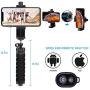 YOTOCversion Cell Phone Tripod, Premium Phone Tripod, Flexible Tripod with Wireless Remote Shutter, Compatible with iPhone/Android Samsung, Mini Tripod Stand Holder for Camera GoPro/Mobile Cell Phone