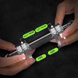 Metal Smartphone Mobile Gaming Trigger for Pubg Mobile Gamepad Fire Aim Button L1R1 Key Shooter Pubg Controller Triggers