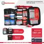 Surviveware Large First Aid Kit & Added Mini Kit for Trucks, Car, Camping and Outdoor Preparedness