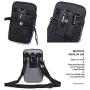 Sentient Wolf Water-Resistant Oxford Fabric Multifunction Phone Bag One Shoulder Phone Waist Bag Diagonal Cross Bag Smart Phone Case Outdoor Bag