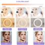 SHANSHUI 11.4 Selfie Ring Light with Stand and Phone Holder, One-Piece Design USB Powered LED Circle Ring Light 3 Color Modes for Tiktok YouTube Video Makeup Live Stream for All Smartphones