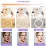 SHANSHUI 11.4 Selfie Ring Light with Stand and Phone Holder, One-Piece Design USB Powered LED Circle Ring Light 3 Color Modes for Tiktok YouTube Video Makeup Live Stream for All Smartphones