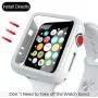 PZOZ Compatible Apple Watch Series 3 / Series 2 Case with Screen Protector 38mm Accessories Slim Guard Thin Bumper Full Coverage Matte Hard Cover Defense Edge for Women Men New Gen GPS iWatch (White) PZOZ Compatible Apple Watch Series 3 / Series 2 Case with Screen Protector 38mm Accessories Slim Guard Thin Bumper Full Coverage Matte Hard Cover Defense Edge for Women Men New Gen GPS iWatch (White)