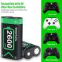 BEBONCOOL Charger for Xbox One Controller Battery Pack Charger with 2x2600mAh Rechargeable Battery, Xbox One Batteries Packs Charging Station Kit for Xbox One/Xbox One S/Xbox One X/Xbox One Elite