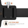 Trianium Armband, Water Resistant Large Cell Phone Armband for iPhone Xs/XS Max/XR/X/8 Plus, Galaxy S10/S10e/S10+/S9/S9/Note 9, Google Pixel 2 XL and More for Workout Band Skin & Key Holder(2nd Gen)