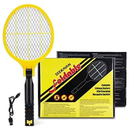 OCEANPAX Bug Zapper, Electric Fly Swatter Mosquito Killer, USB Rechargeable 4200V Bug Zapper Racket for Indoor, Outdoor Pest Control, LED Light, Safe to Touch with 3-Layer Safety Mesh OCEANPAX Bug Zapper, Electric Fly Swatter Mosquito Killer, USB Rechargeable 4200V Bug Zapper Racket for Indoor, Outdoor Pest Control, LED Light, Safe to Touch with 3-Layer Safety Mesh