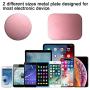 SENHAI 8 pcs Phone Car Mount Metal Plate with Adhesive for Magnetic Cradle-Less Mount, 4 Rectangular and 4 Round - Black, Silver, Gold, Rose Red