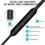 Tuddrom Earphones, H2 in-Ear Wired Headphones with Microphone and Volume Control, Noise Isolating, Powerful Bass Sound, Earbuds for iPhone, iPod, iPad, Samsung, MP3 Players, Laptop and More (Black)