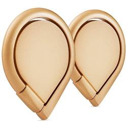 Ring for Phone (2 Pack), WizGear Universal Ring Holder Grip with Stand Holder and Magnet for Magnetic Car Mount for All Smartphones and Devices (Gold)