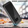 Samsung Galaxy S8 Case, Pakoyi Full Body Bumper Case Built-in Screen Protector Slim Clear Shock-Absorbing Dustproof Lightweight Cover Case For Samsung Galaxy S8 (5.8 Inch)-Grey/Clear.