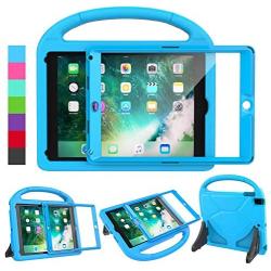 LEDNICEKER Kids Case for iPad 9.7 2018/2017 & iPad Air 2 - Built-in Screen Protector Shockproof Handle Friendly Foldable Stand Kids Case for iPad 9.7 2017/2018 (ipad 5&6) & iPad Air 2 2014 - Blue