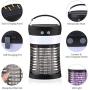 Mosquito Killer Lamp, ViViLarm Rechargeable Solar & USB Powered Bug Zapper, IP66 Waterproof Hanging Camping Lantern, Portable Insect Fly Pest Trap for Indoor Outdoor Backyard Patio Traveling Hiking