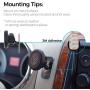 Phone Holder, Tackform Magnetic Phone Mount with Stick On Base [for Car, Kitchen, Bedside, Bathroom] Cell Phone Car Mount [Magnetic Phone Holder for Car] Sticky Adhesive Mount Holder for All Phones