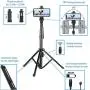 Selfie Stick Tripod, 54" Extendable Tripod Stand Phone Tripod Camera Tripod Wireless Remote Shutter Compatible with iPhone 11 pro Xs Max Xr,Android,Vlogging/Streaming/Photography/Recording Selfie Stick Tripod, 54" Extendable Tripod Stand Phone Tripod Camera Tripod Wireless Remote Shutter Compatible with iPhone 11 pro Xs Max Xr,Android,Vlogging/Streaming/Photography/Recording