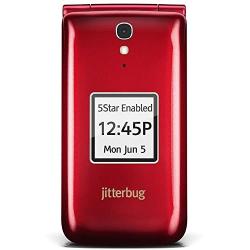 Jitterbug Flip Easy-to-use Cell Phone for Seniors (Red) by GreatCall