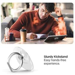 Spigen Style Ring Cell Phone Ring Phone Grip/Stand/Holder for All Phones and Tablets - White