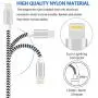 SHARLLEN iPhone Charger Cable Lightning Cable 5 Pack Nylon Braided 3FT/6FT/10FT Fast iPhone Charging Cord Long USB iPhone Data Cable Wire Compatible iPhone 11/ XS/Max/XR/X/8/8P/7/7P/6/iPad/iPod White SHARLLEN iPhone Charger Cable Lightning Cable 5 Pack Nylon Braided 3FT/6FT/10FT Fast iPhone Charging Cord Long USB iPhone Data Cable Wire Compatible iPhone 11/ XS/Max/XR/X/8/8P/7/7P/6/iPad/iPod White