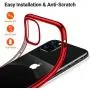 TORRAS Crystal Clear iPhone 11 Pro Case, [Anti-Yellowing] Soft Silicone Shockproof Thin Cover Slim Gel Phone Cases for iPhone 11 Pro 5.8 inch, Red