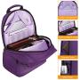 FINPAC Laptop Backpack, Casual Daypack with USB Port for Travel School Work (Purple)