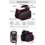 SQ Phone bagBike Frame Bag,Waterproof Bike Bag Bike Pouch,Bike Front Top Tube Touchscreen Pouch Bag with Headphone Hole,Handlebar Phone Bags for Under 6.2 Inchs Smartphone
