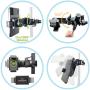 AccessoryBasics Music Boom Mic Microphone Stand Smartphone Mount w/360° Swivel Adjust Holder for Apple iPhone 11 Pro XR XS MAX X SE Samsung Galaxy S20 S10 12 Phones (Zoom Video Compatible)