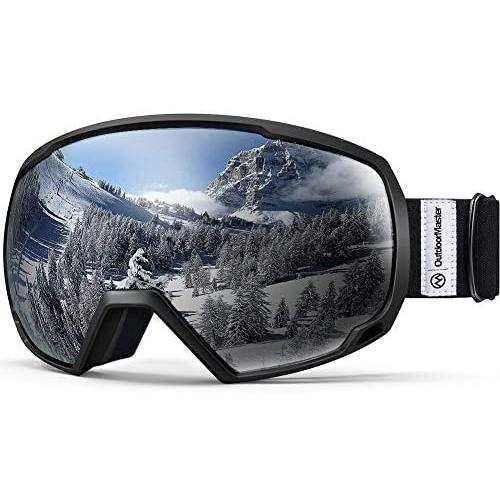 OutdoorMaster OTG Ski Goggles - Over Glasses Ski/Snowboard Goggles for Men, Women & Youth - 100% UV Protection