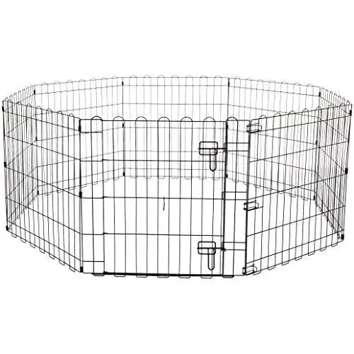 AmazonBasics Foldable Metal Pet Exercise and Playpen