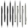 Stylus Pen,UROPHYLLA 10pcs Universal 2 in 1 Capacitive Stylus Ballpoint Pen for iPad,iPhone,Samsung,HTC,Kindle,Tablet,All Capacitive Touch Screen Device(5 Black,5 Sliver)