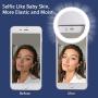 Selfie Light for iPhone & Android，LVYOUIF Portable Clip on Ring Selfie Light Flash with 36 Rechargeable LED for Phone Laptop iPad Photography Camera Video Girls Makeup(White)