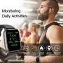 RUNDOING 1.54 inch Full Touch Screen Smart Watch for Android iOS Phones IP68 Waterproof,Fitness Tracker with Sleep/Heart Rate Monitor,Step/Calorie Counter,Smartwatch for Women Men Girls