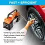 AutoVirazh Air Compressor Tire Inflator, 12 Volt Portable Air Pump for Car Tires, Emergency Tire Pump for Automobiles, Long Cable Compatible for Cars, Bicycles, Motorcycles, Balls & Inflatable Pool